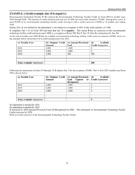 Instructions for Arizona Form 305, Arizona Form 305-P, ADOR10132, ADOR11323 - Arizona, Page 5