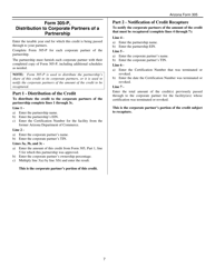 Instructions for Arizona Form 305, Arizona Form 305-P, ADOR10132, ADOR11323 - Arizona, Page 7