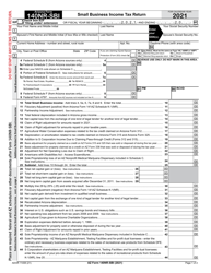 Document preview: Arizona Form 140NR-SBI (ADOR11408) Small Business Income Tax Return - Arizona