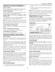 Instructions for Arizona Form 140NR-SBI, ADOR11408 Small Business Income Tax Return - Arizona, Page 12