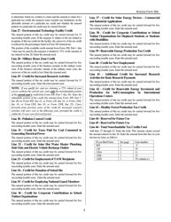 Instructions for Arizona Form 300, ADOR10128 Nonrefundable Corporate Tax Credits and Recapture - Arizona, Page 3