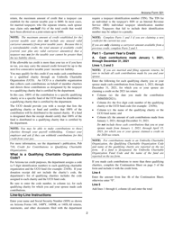 Instructions for Arizona Form 321, ADOR10643 Credit for Contributions to Qualifying Charitable Organizations - Arizona, Page 2