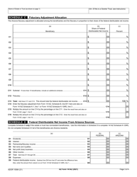 Arizona Form 141 AZ (ADOR10584) Arizona Fiduciary Income Tax Return - Arizona, Page 3