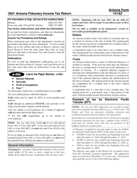 Document preview: Instructions for Arizona Form 141 AZ, ADOR10584 Arizona Fiduciary Income Tax Return - Arizona