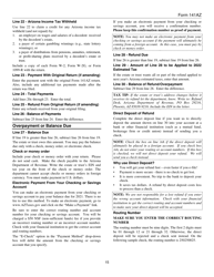 Instructions for Arizona Form 141 AZ, ADOR10584 Arizona Fiduciary Income Tax Return - Arizona, Page 15