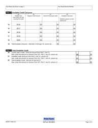 Arizona Form 352 (ADOR11294) Credit for Contributions to Qualifying Foster Care Charitable Organizations - Arizona, Page 2