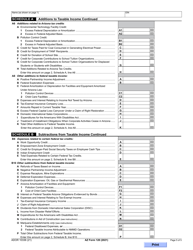 Arizona Form 120 (ADOR10336) Arizona Corporation Income Tax Return - Arizona, Page 5