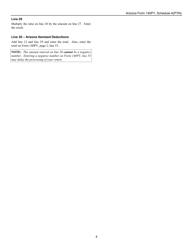 Instructions for Arizona Form 140PY, ADOR10176 Schedule A(PYN) Itemized Deductions for Part-Year Residents Who Also Had Arizona Source Income During the Period of the Year While a Nonresident - Arizona, Page 4