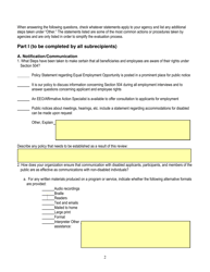 Section 504 Self-evaluation Form - California, Page 2