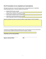 Section 504 Self-evaluation Form - California, Page 7