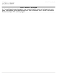 Form CALHR881 Cea Position Request - California, Page 10
