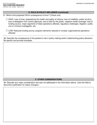 Form CALHR881 Cea Position Request - California, Page 14