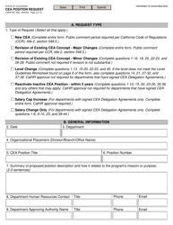 Form CALHR881 Cea Position Request - California, Page 2