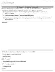 Form CALHR881 Cea Position Request - California, Page 7