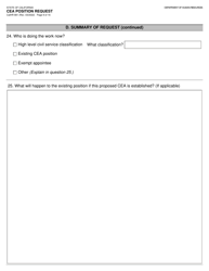 Form CALHR881 Cea Position Request - California, Page 9