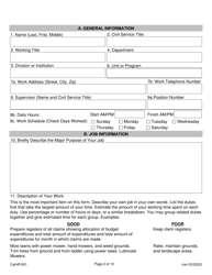 Form CALHR651 Job Description Form - California, Page 2