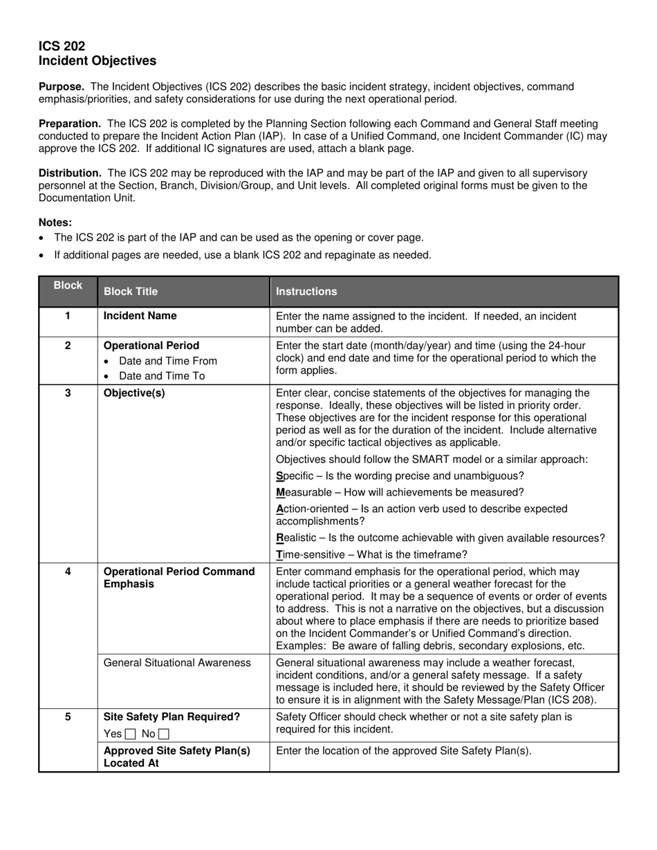 ICS Form 202 - Fill Out, Sign Online and Download Fillable PDF ...