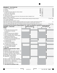 Form 100 California Corporation Franchise or Income Tax Return - California, Page 5