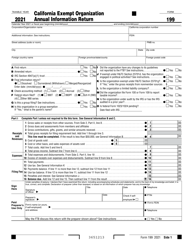 Form 199 California Exempt Organization Annual Information Return - California