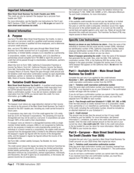 Form FTB3866 Main Street Small Business Tax Credits - California, Page 2