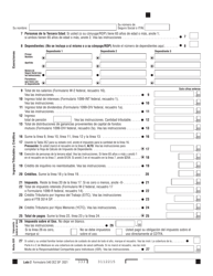 Formulario 540 2EZ SP Declaracion De Impuestos Sobre El Ingreso Para Residente De California - California (Spanish), Page 2