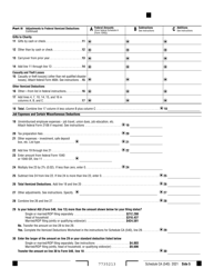 Form 540 Schedule CA California Adjustments - Residents - California, Page 5