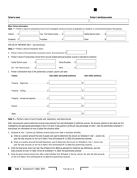 Form 565 Schedule K-1 Partner&#039;s Share of Income, Deductions, Credits, Etc. - California, Page 4