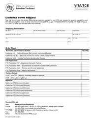 Document preview: Form FTB2333V-CA California Forms Request - California