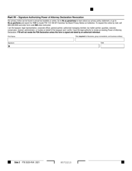 Form FTB3520-RVK Power of Attorney Declaration Revocation - California, Page 2