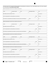 Form FTB3520-BE Business Entity or Group Nonresident Power of Attorney Declaration - California, Page 4