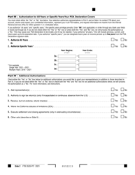Form FTB3520-PIT Individual or Fiduciary Power of Attorney Declaration - California, Page 2