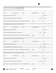 Form FTB3520-PIT Individual or Fiduciary Power of Attorney Declaration - California, Page 4
