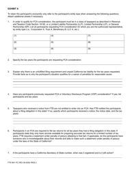 Form FTB5841 Request for Filing Compliance Agreement - California, Page 2