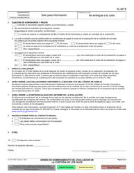Formulario FL-327 Orden De Nombramiento Del Evaluador De La Custodia De Los Hijos - California (Spanish), Page 2