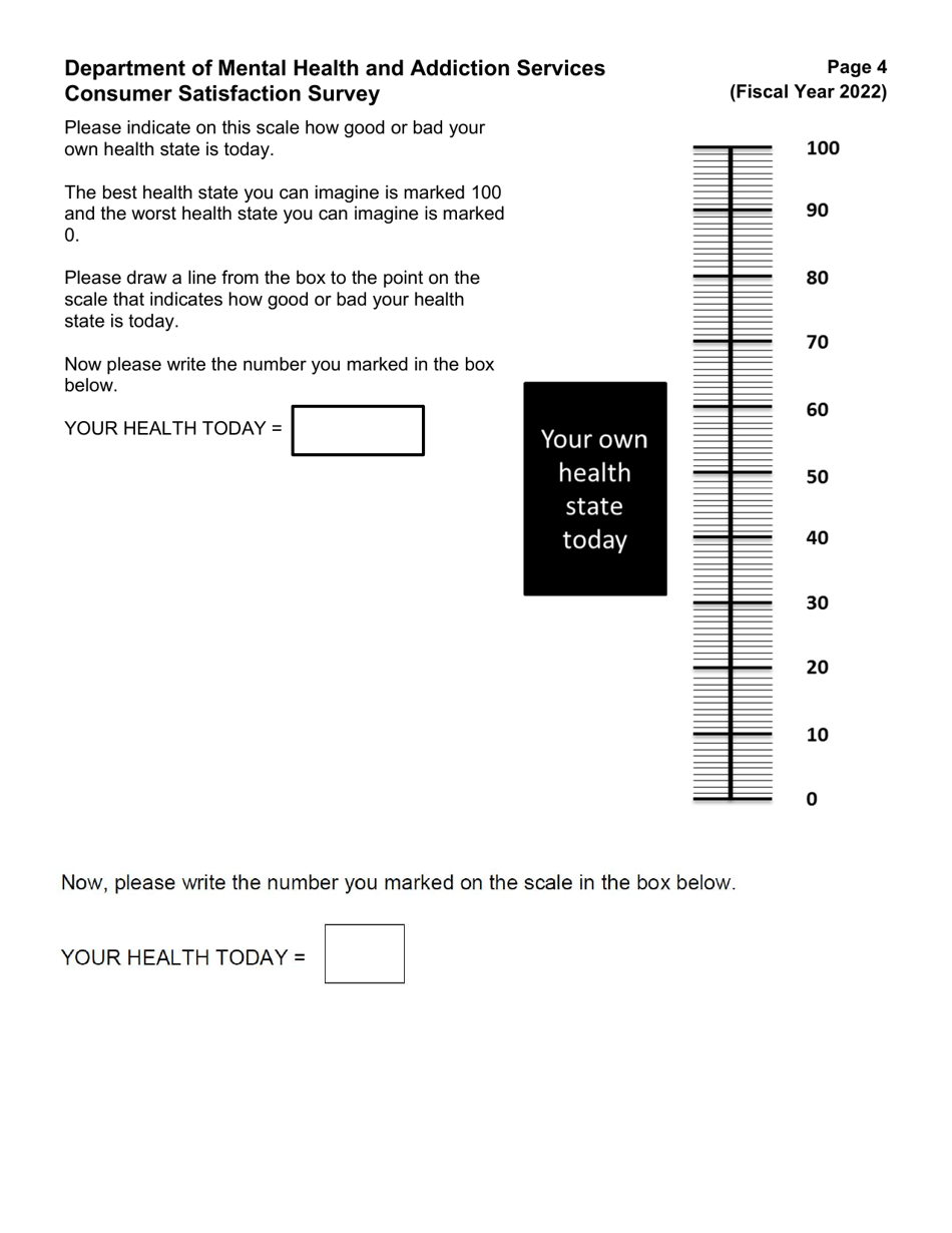 Behavioral Health Home Consumer Satisfaction Survey - Connecticut, Page 4