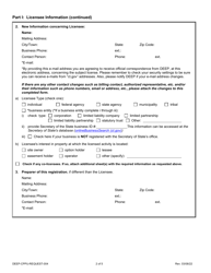 Form DEEP-CPPU-REQUEST-004 Request to Change Company/Individual Name - Connecticut, Page 2