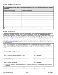 Form DEEP-CPPU-REQUEST-004 Request to Change Company/Individual Name - Connecticut, Page 4