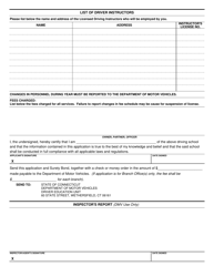 Form R-94 Application for Driving School License - Connecticut, Page 2