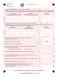 Schedule CT-EITC Connecticut Earned Income Tax Credit - Connecticut, Page 2