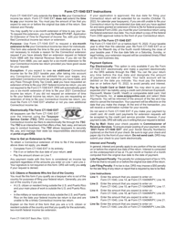 Form CT-1040 EXT Application for Extension of Time to File Connecticut Income Tax Return for Individuals - Connecticut, Page 2