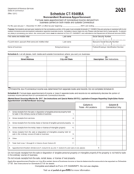 Schedule CT-1040BA Nonresident Business Apportionment - Connecticut