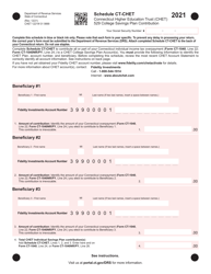 Schedule CT-CHET Connecticut Higher Education Trust (Chet) 529 College Savings Plan Contribution - Connecticut