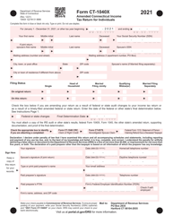 Form CT-1040X Amended Connecticut Income Tax Return for Individuals - Connecticut