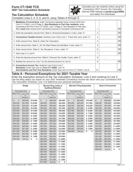 Form CT-1040X Amended Connecticut Income Tax Return for Individuals - Connecticut, Page 9