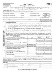 Form CT-8379 Nonobligated Spouse Claim - Connecticut