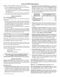 Form CT-8379 Nonobligated Spouse Claim - Connecticut, Page 2