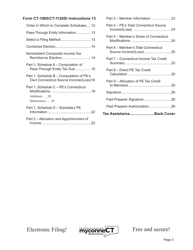 Instructions for Form CT-1065, CT-1120SI - Connecticut, Page 3