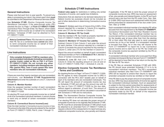 Schedule CT-NR Elective Composite Income Tax Remittance Calculation - Connecticut, Page 2