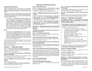 Schedule CT-AB Alternative Base Calculation - Connecticut, Page 3