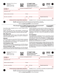 Form CT-990T ESA Estimated Unrelated Business Income Tax - Connecticut